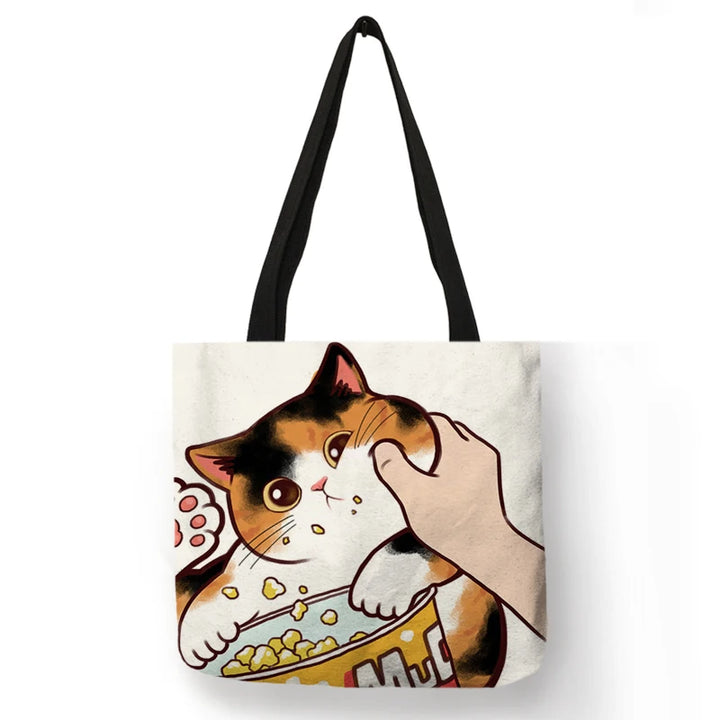 Sally ™ Kissing Cat Leisure Tote Bag.