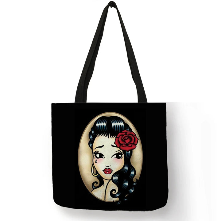 Sally ™ | Skull Girl shopping bags.