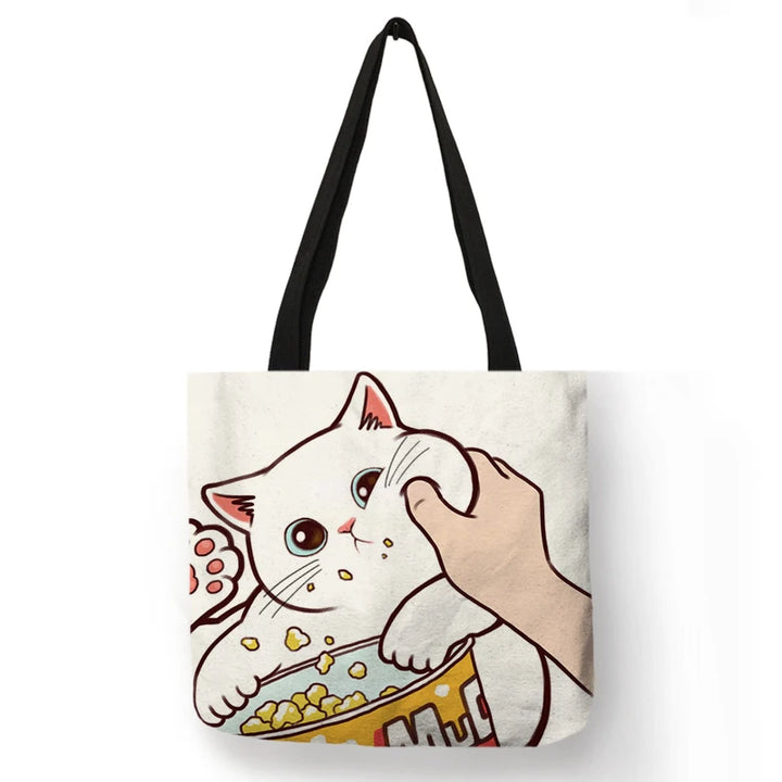 Sally ™ Kissing Cat Leisure Tote Bag.