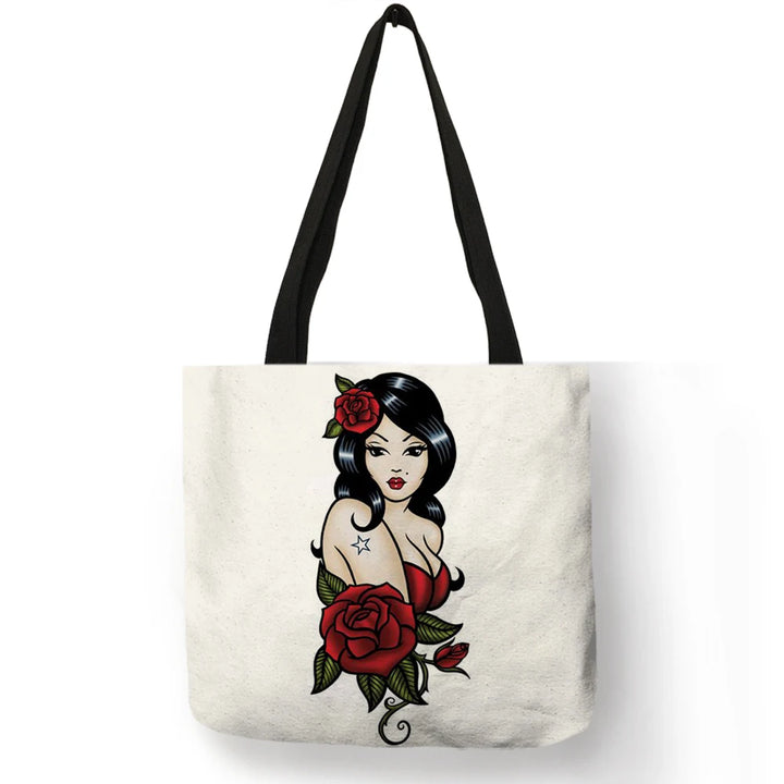 Sally ™ | Skull Girl shopping bags.