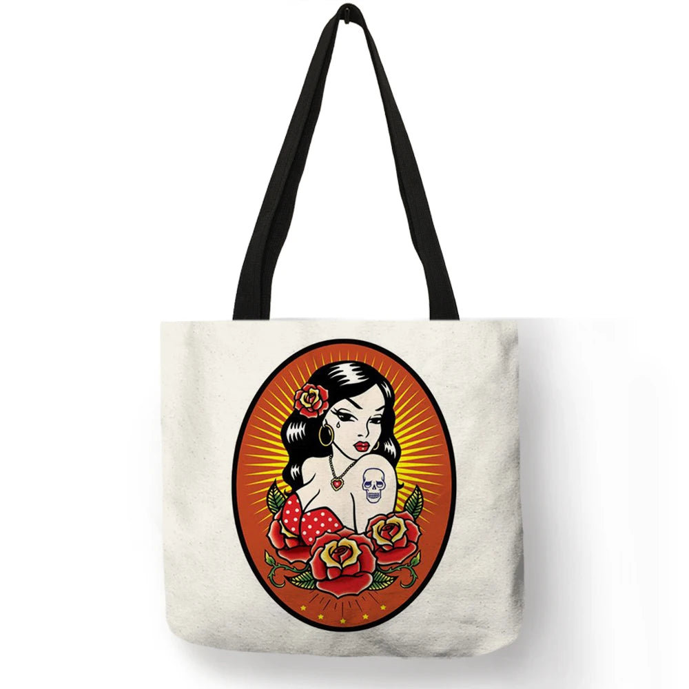 Sally ™ | Skull Girl shopping bags.