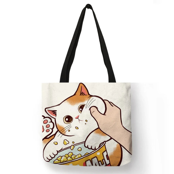 Sally ™ Kissing Cat Leisure Tote Bag.