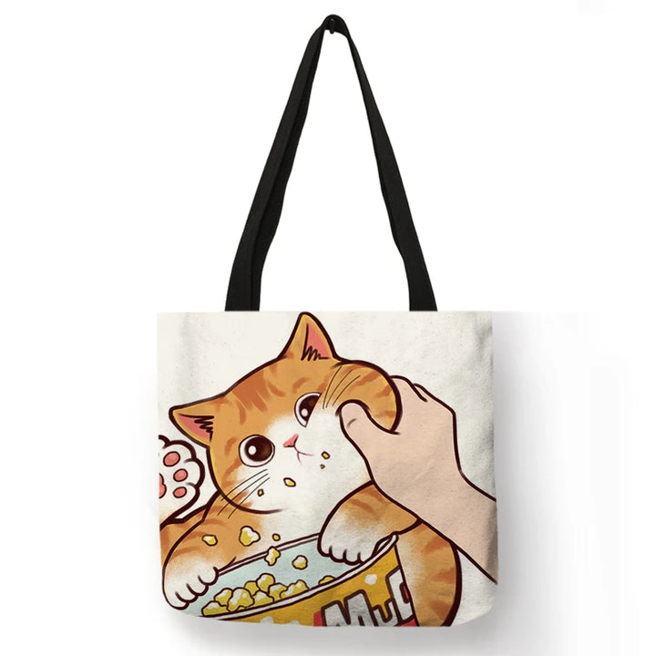 Sally ™ Kissing Cat Leisure Tote Bag.