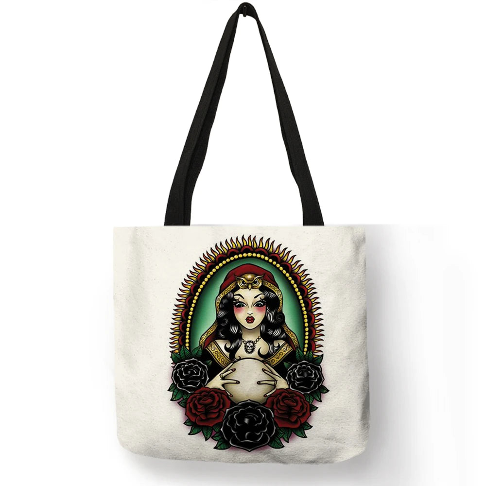 Sally ™ | Skull Girl shopping bags.