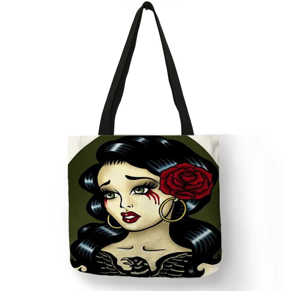 Sally ™ | Skull Girl shopping bags.