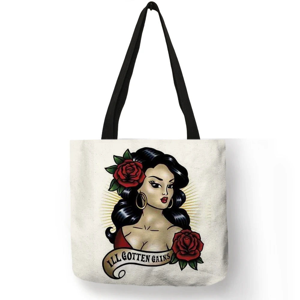 Sally ™ | Skull Girl shopping bags.