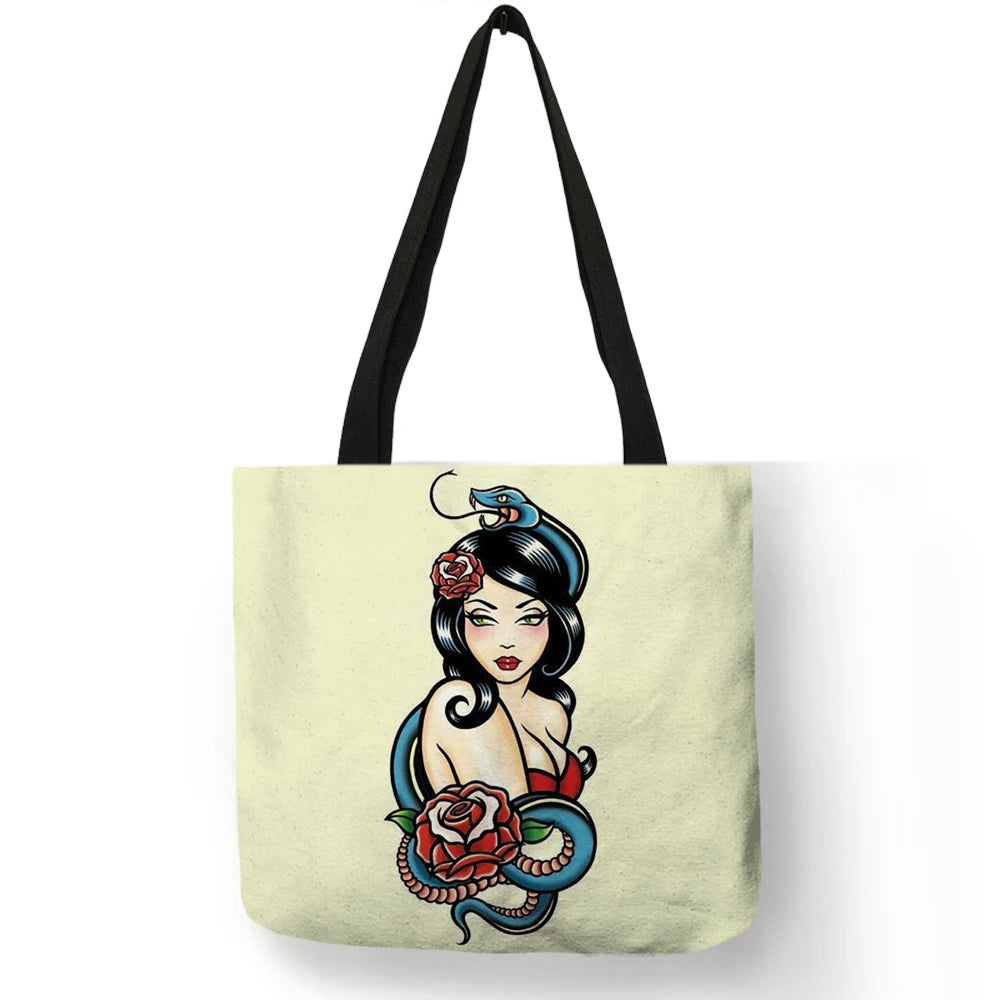 Sally ™ | Skull Girl shopping bags.