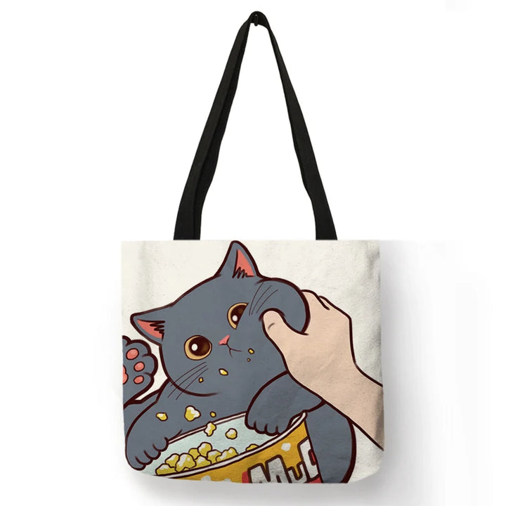 Sally ™ Kissing Cat Leisure Tote Bag.