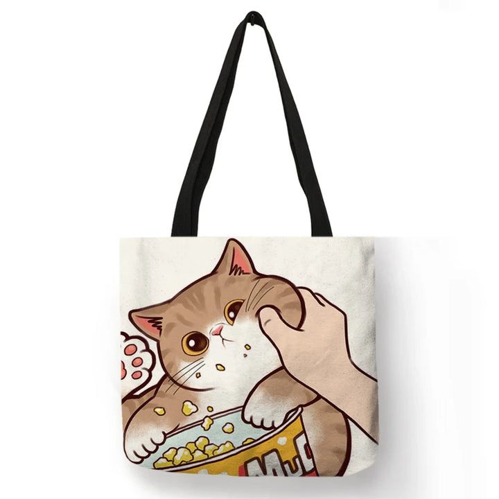 Sally ™ Kissing Cat Leisure Tote Bag.