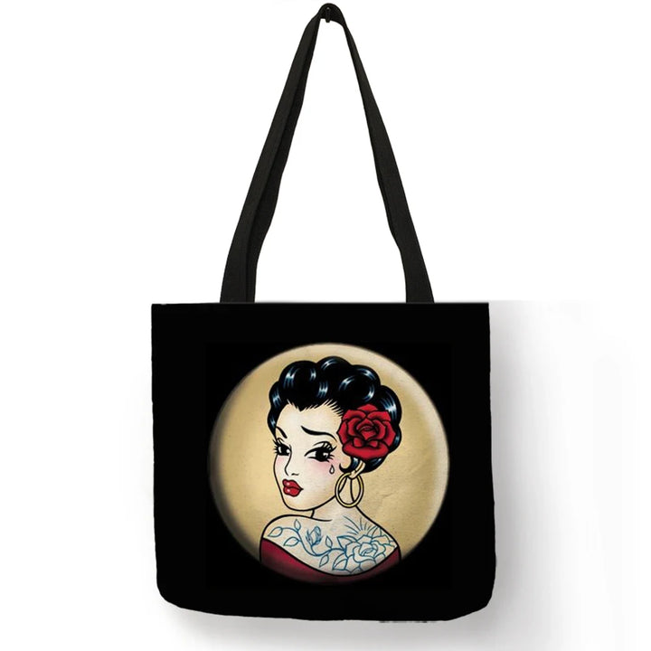Sally ™ | Skull Girl shopping bags.