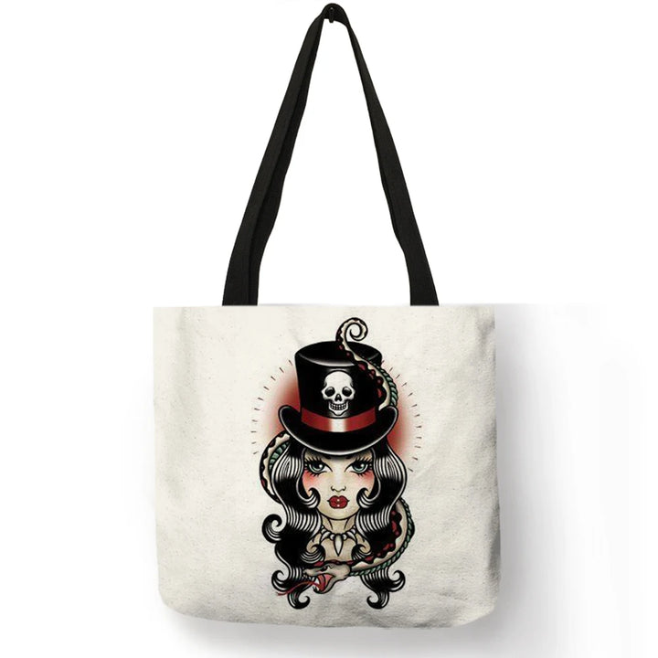 Sally ™ | Skull Girl shopping bags.