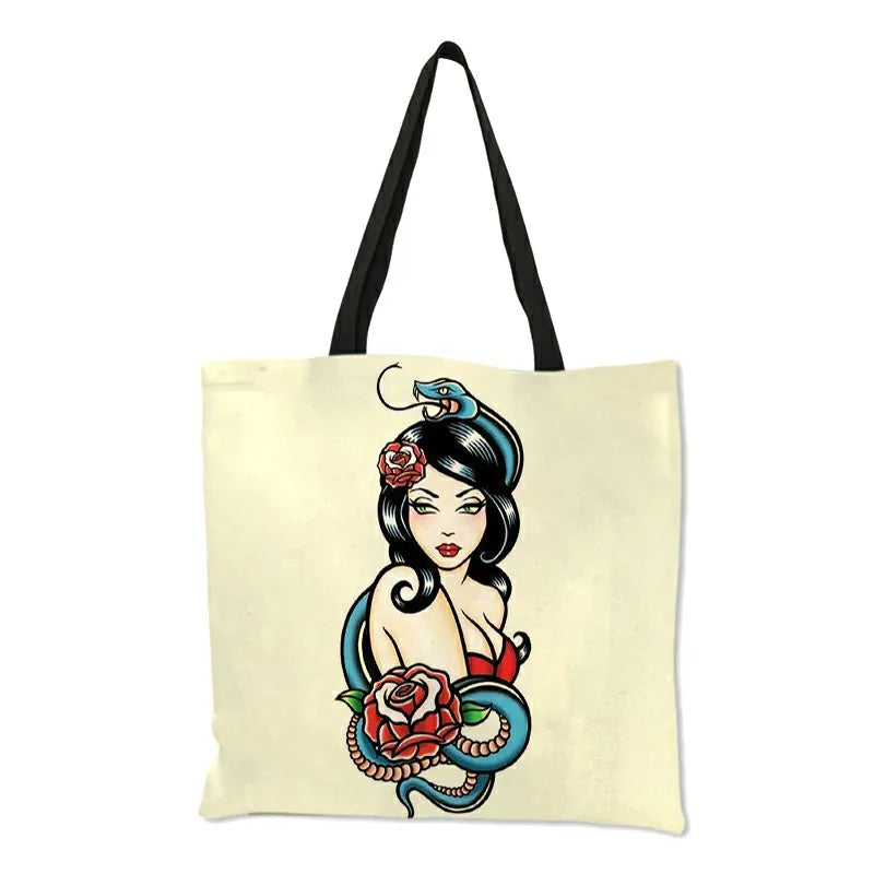 Sally ™ | Skull Girl shopping bags.