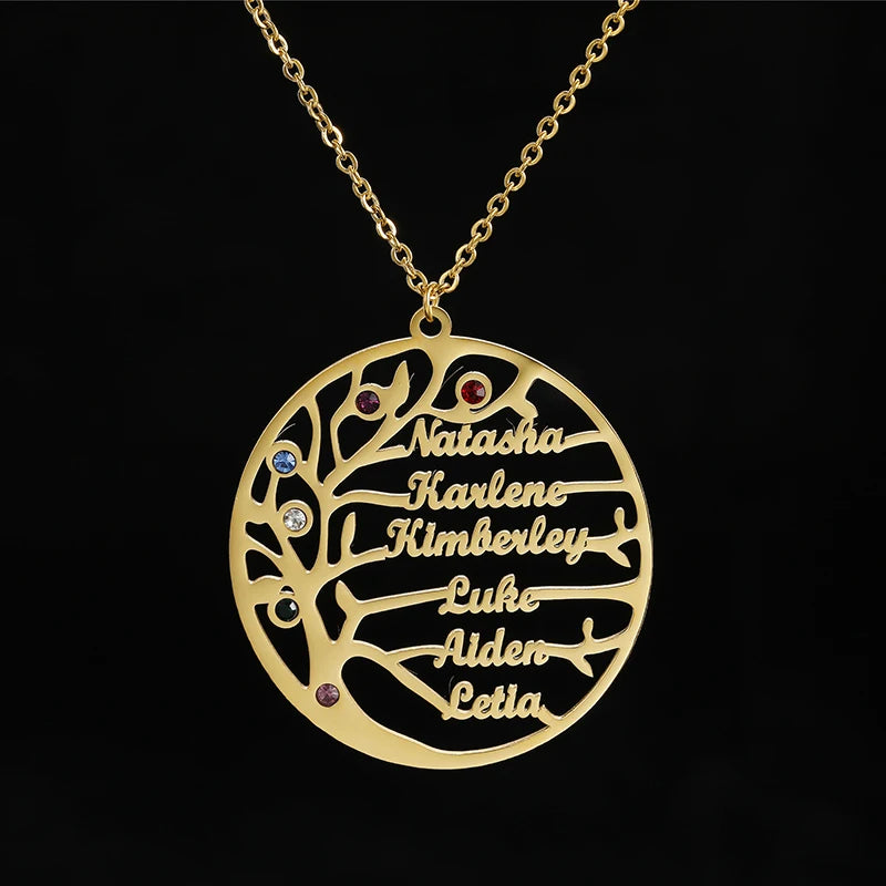 Fenn™ |Engraved Family Tree Necklace.