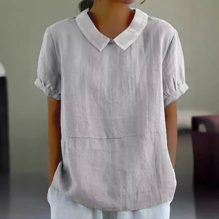Amalie ™ | Relaxed Fit Collared Blouse