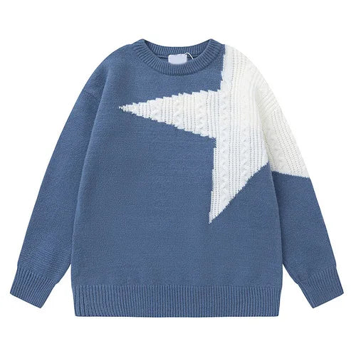 Selene ™ | Contrast Knitted Star Sweater.