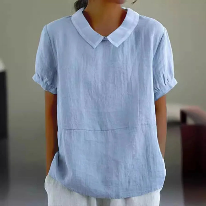 Amalie ™ | Relaxed Fit Collared Blouse