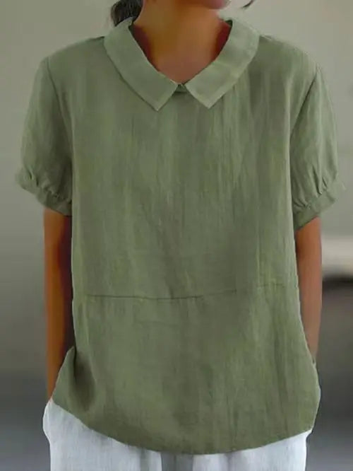 Amalie ™ | Relaxed Fit Collared Blouse