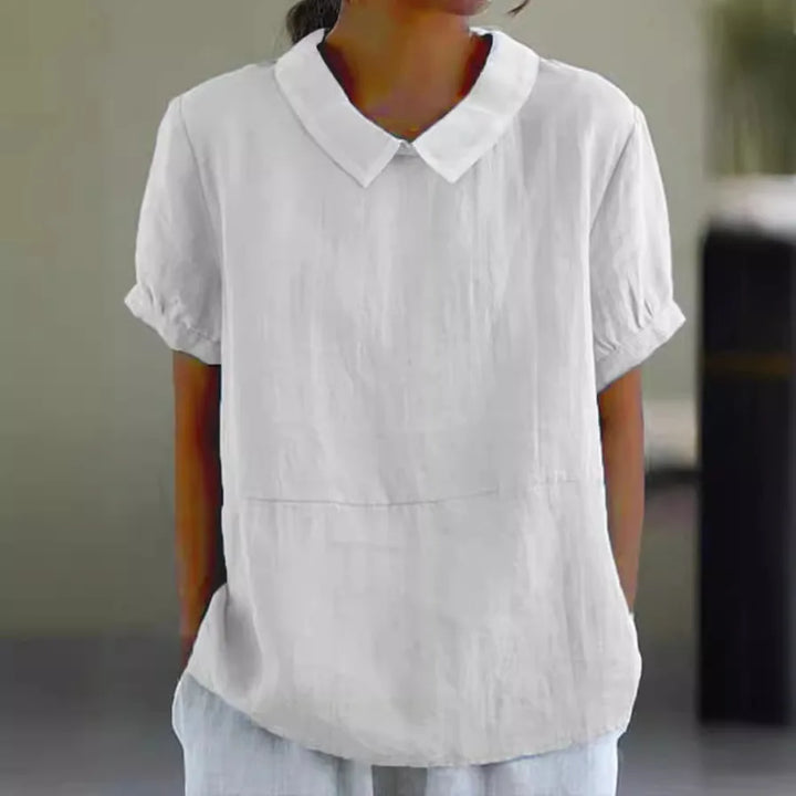 Amalie ™ | Relaxed Fit Collared Blouse